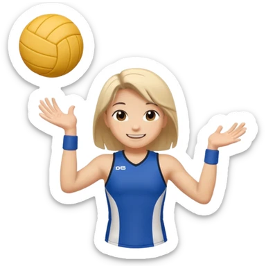 volleyball player chibi sticker