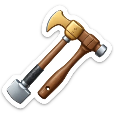 pin and  hammer sticker