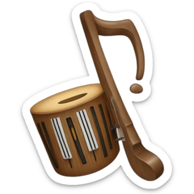 Clé d'ut de musique sticker