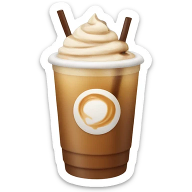 iced carmel latte sticker