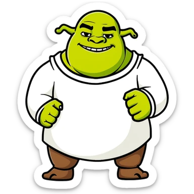 Shrek ogre sticker