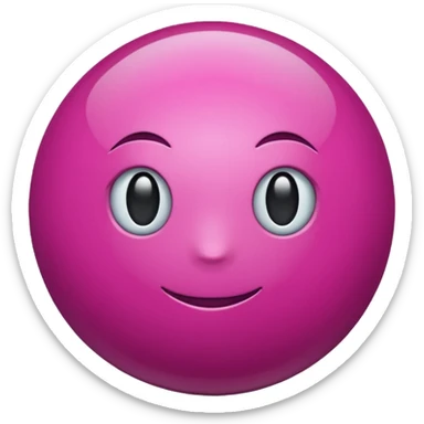 magenta sphere sticker