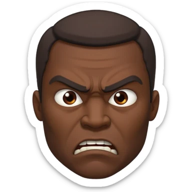 angry man looking right

 sticker