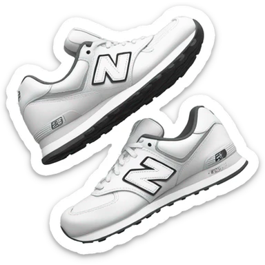 White New Balance shoes sticker