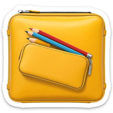 yellow Pencil Case sticker