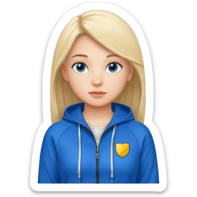 girl walks in a tracksuit  sticker