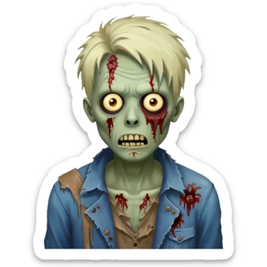 🧟‍♂️ with scene hair sticker