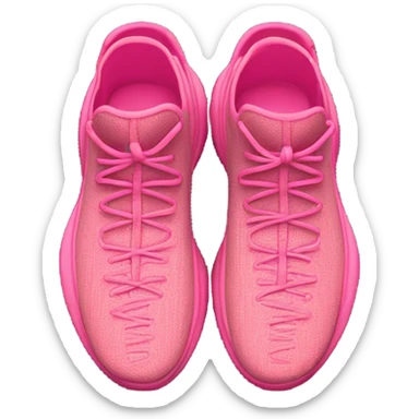 Yeezy shoes in pink sticker
