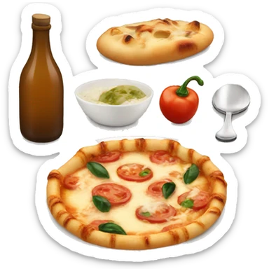 Aesthetic italian food sticker