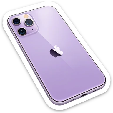 Pale Purple iPhone 14 Pro Max sticker
