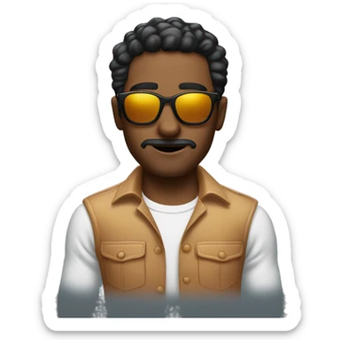 tis good but let him wear a sunglasses and remove the shirt sticker