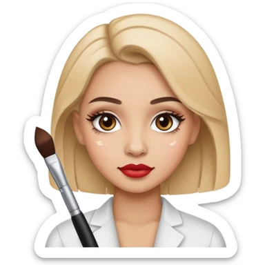 think about it girl cosmetology sticker