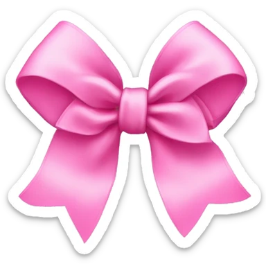 Pink bows sticker