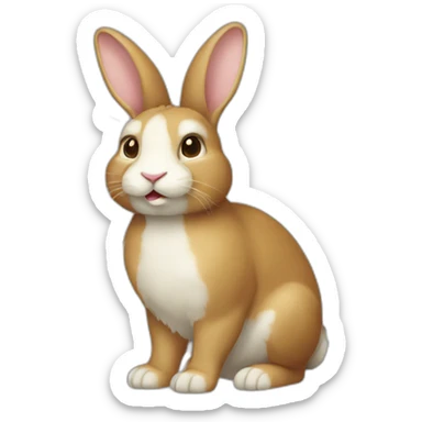 Lapin qui décède sticker