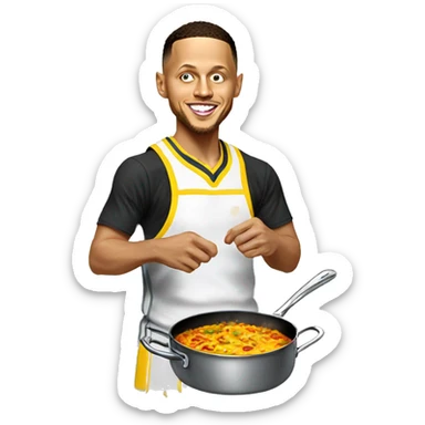 Stephen curry cooking sticker
