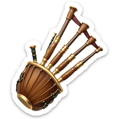 Scottish bagpipes sticker