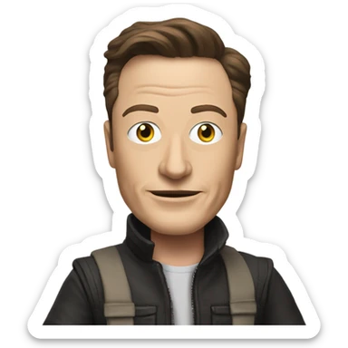 Elon musk puppet master sticker