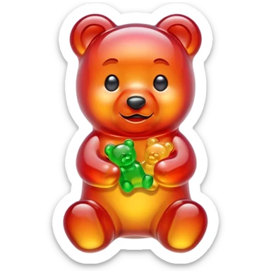 create gummy bear emoji sticker