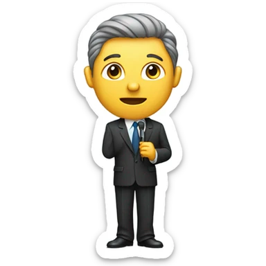 A spokesman  sticker