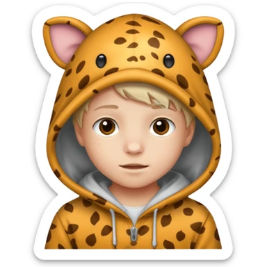 Animal Hoodie Kid sticker