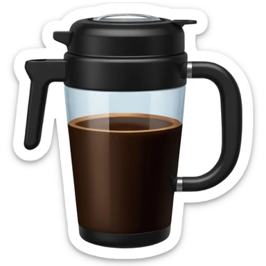I want a shaker of coffee for gym sticker