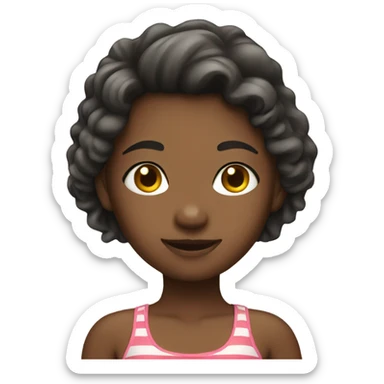  girl in bathing suit  sticker