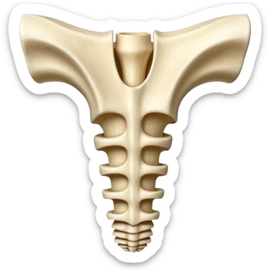vertebra of vertebral column sticker