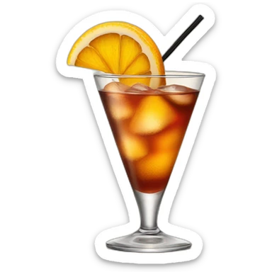 old fashioned cocktail sticker
