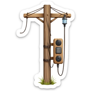 Telephone Pole sticker