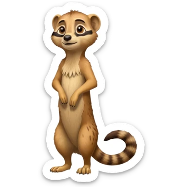 Timon from lion king standing up sticker
