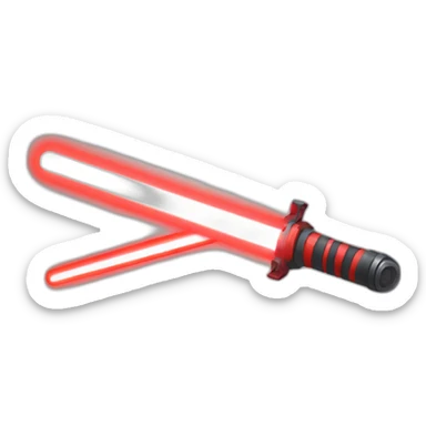 lightsaber red sticker