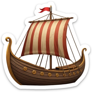 Viking Longship sticker