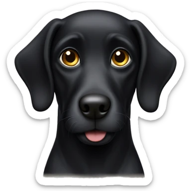 Jewish black dog sticker