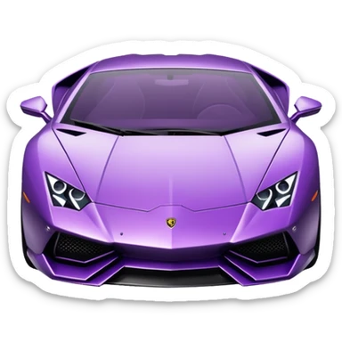 purple lambo sticker