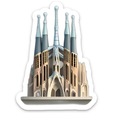 barcelona sagrada familia sticker