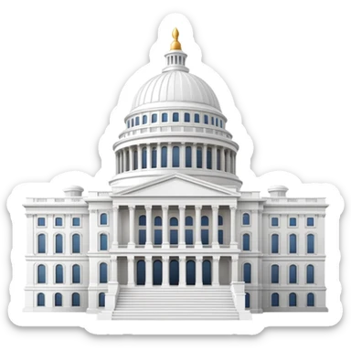 Capitol building with dome sticker
