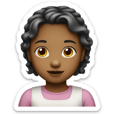 Apple iPad little girl sticker