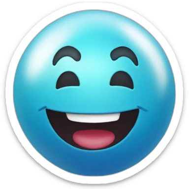 bowling ball smiling sticker