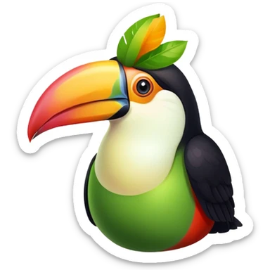 toucan and guava together sticker