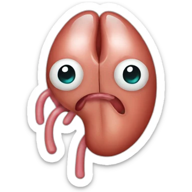 a human kidney sticker