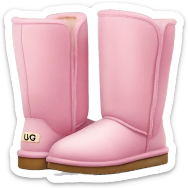 Ugg shoes that are pink sticker