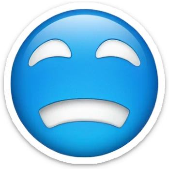 Blue ircle with whie tick inside sticker