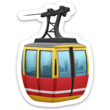 Lisabonne teleferico cable car  sticker