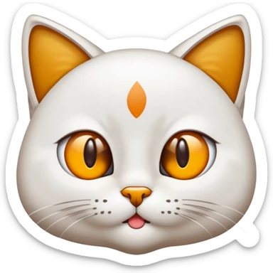 Beyaz kedi yanında bayan elinde kahve battaniye sticker