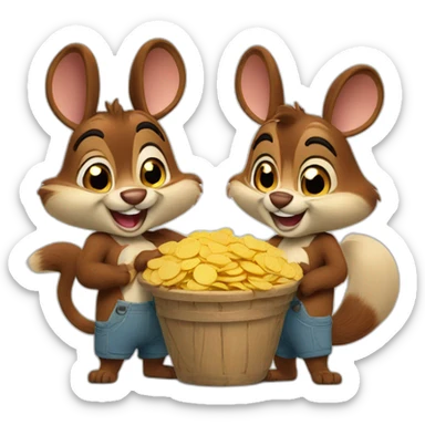 chip & dale sticker