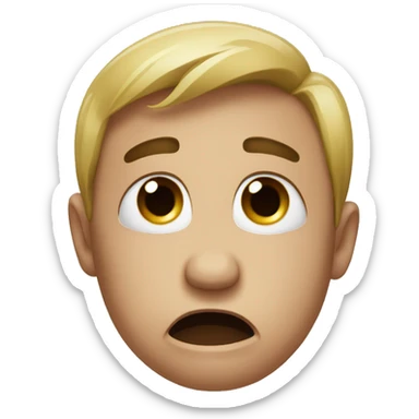 crying cringe sticker