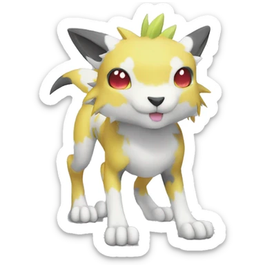  kawaii cool edgy Digimon-Fakemon-animal full body sticker