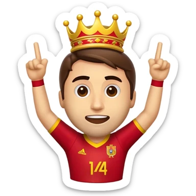 Cinematic Realistic La Liga Pop Culture Emoji, showcasing a dynamic portrayal of Spain's premier football league rendered with lifelike detail and energetic, modern lighting. sticker