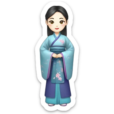 Chinese Hanfu sticker