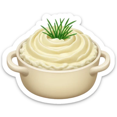 Mashed potatoes with chives sticker